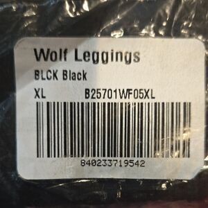 Beautiful Disaster Xl WOLF Classic Black Leggings